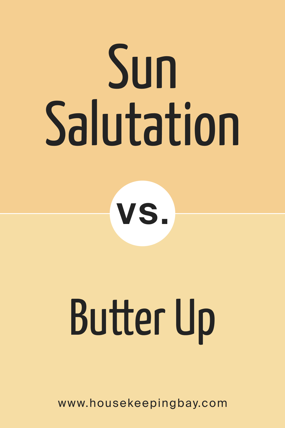 Sun Salutation SW 9664 vs SW 6681 Butter Up