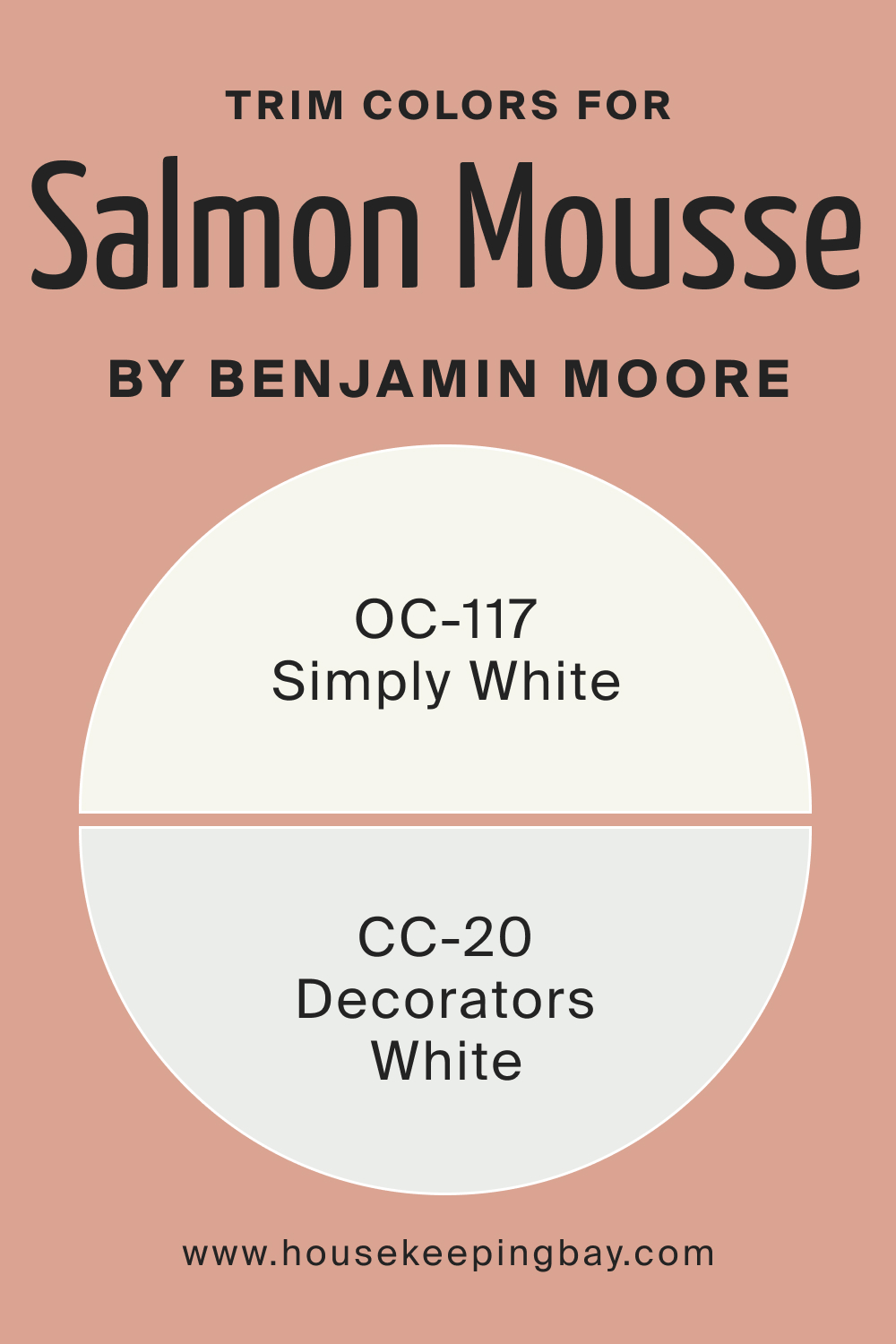 Trim Colors for BM Salmon Mousse 046 by Benjamin Moore