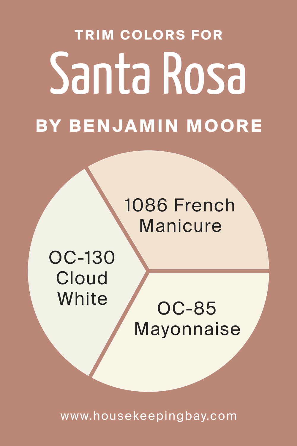 Trim Colors for BM Santa Rosa 1189 by Benjamin Moore