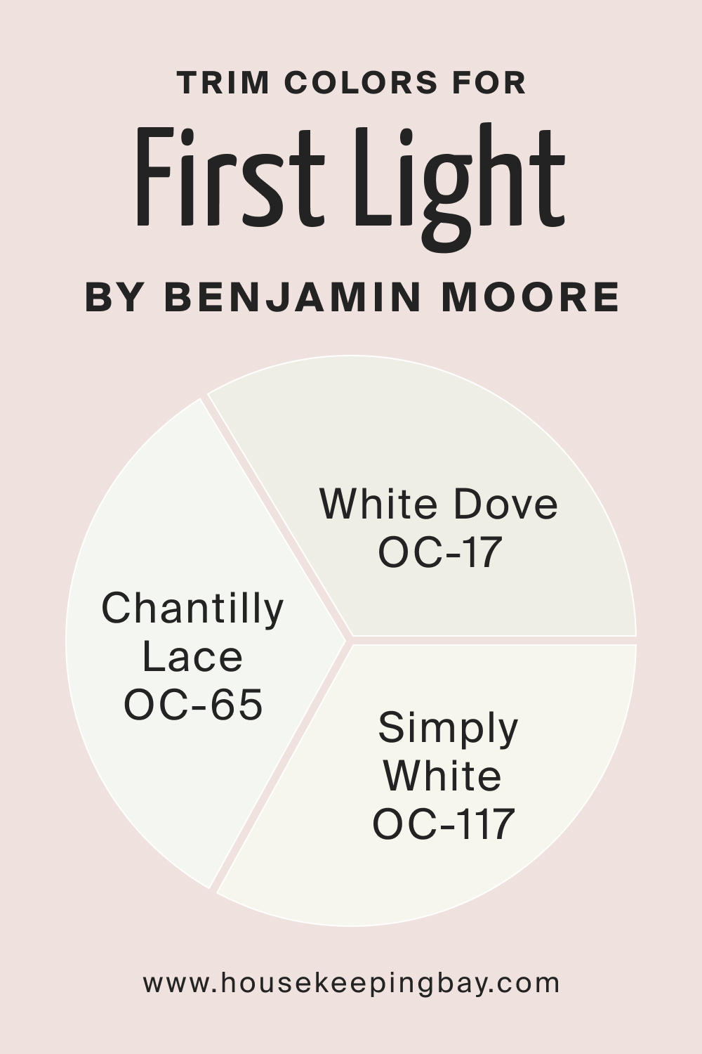Trim Colors for First Light 2102 70 by Benjamin Moore