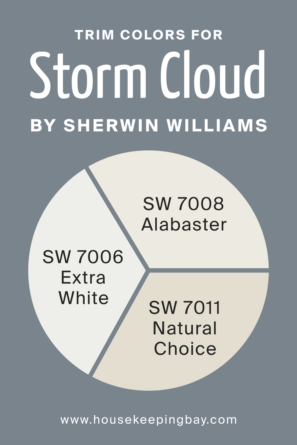 Trim Colors of SW 6249 Storm Cloud by Sherwin Williams