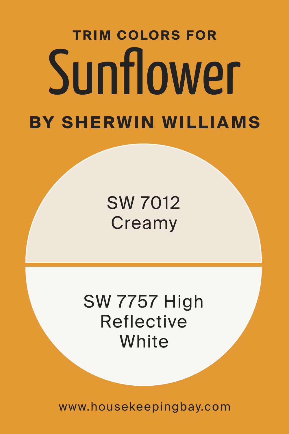 Trim Colors of Sunflower SW 6678 by Sherwin Williams