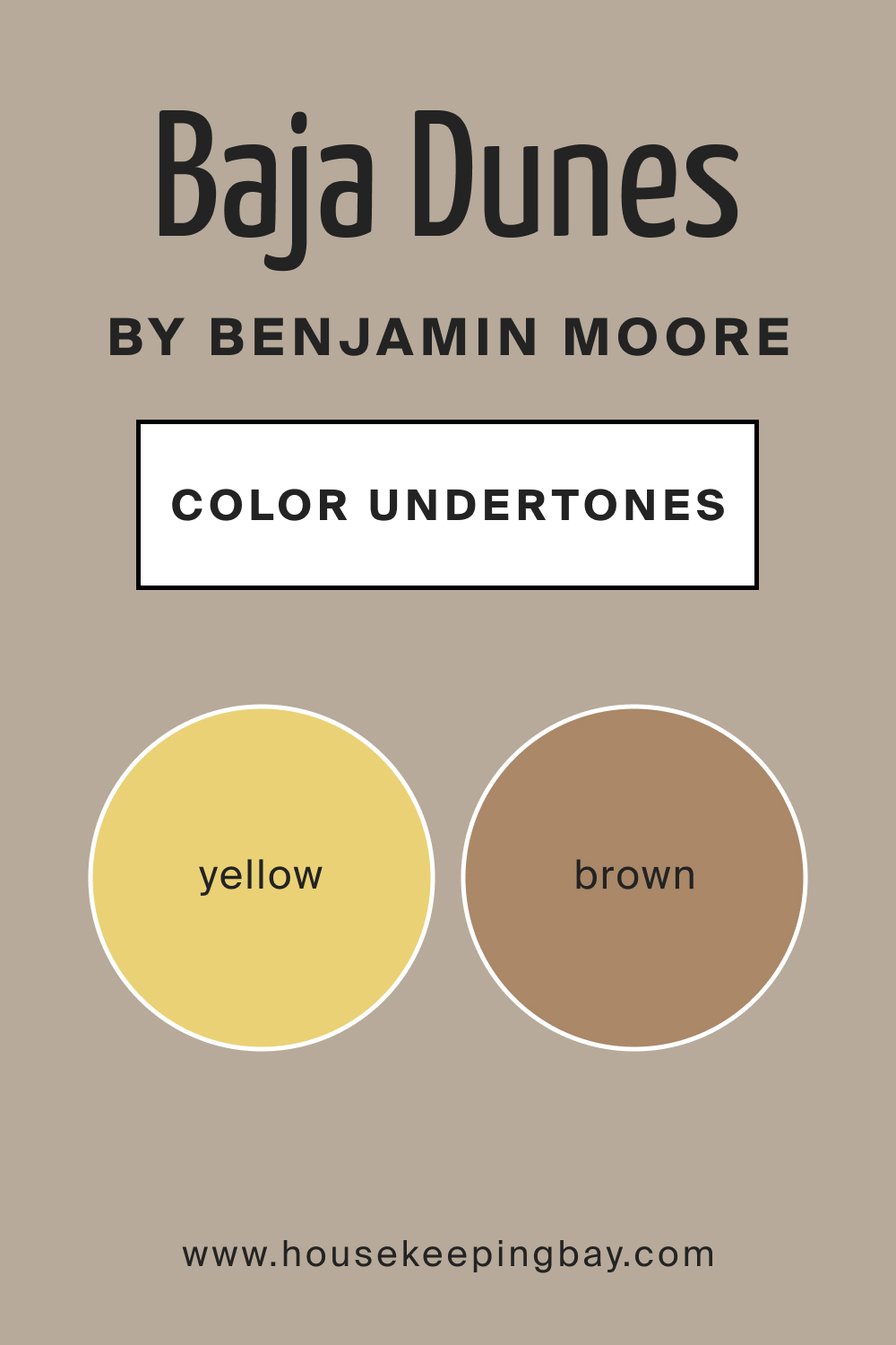 BM Baja Dunes 997 by Benjamin Moore. Main Undertone