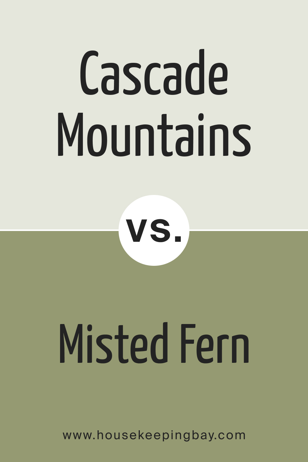BM Cascade Mountains 862 vs. BM 482 Misted Fern
