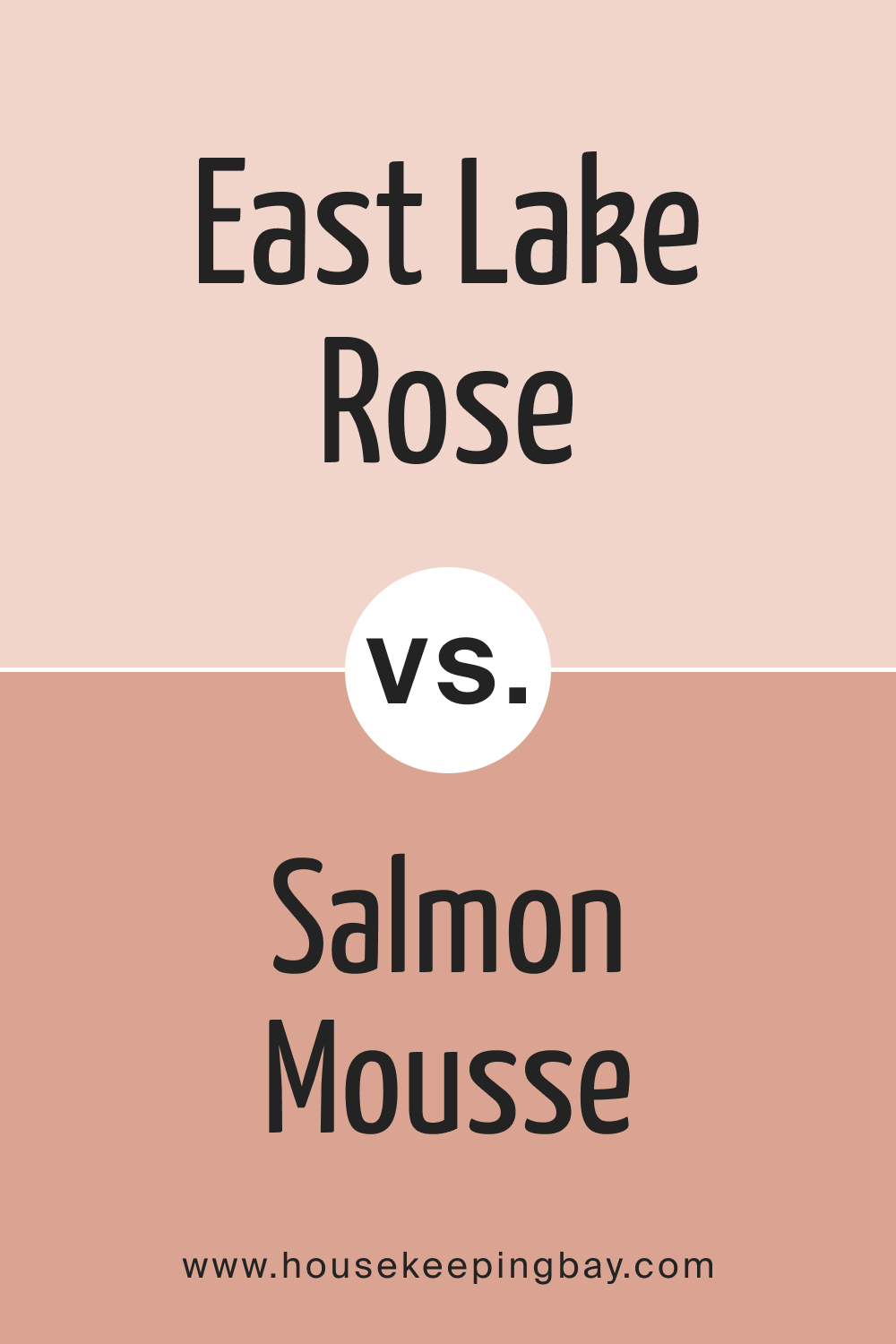BM East Lake Rose 043 vs. BM 046 Salmon Mousse