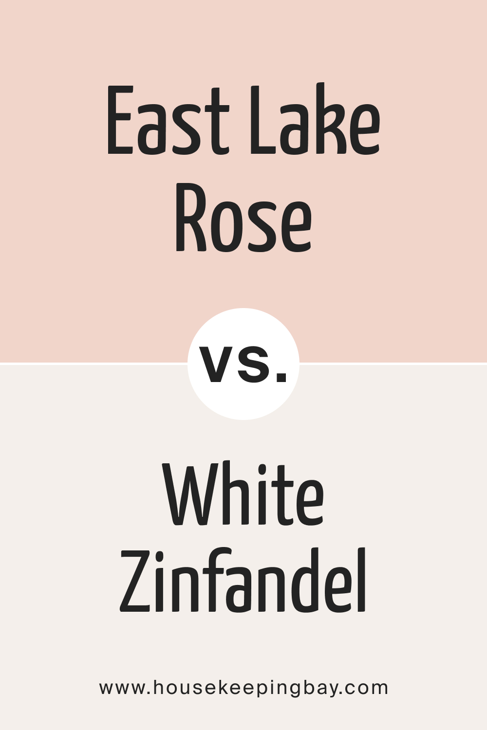 BM East Lake Rose 043 vs. BM 880 White Zinfandel