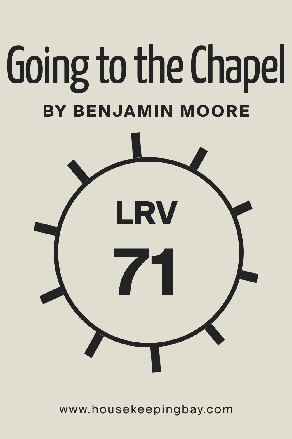 LRV of BM Going to the Chapel 1527: Understanding Light Reflectance Value (LRV)