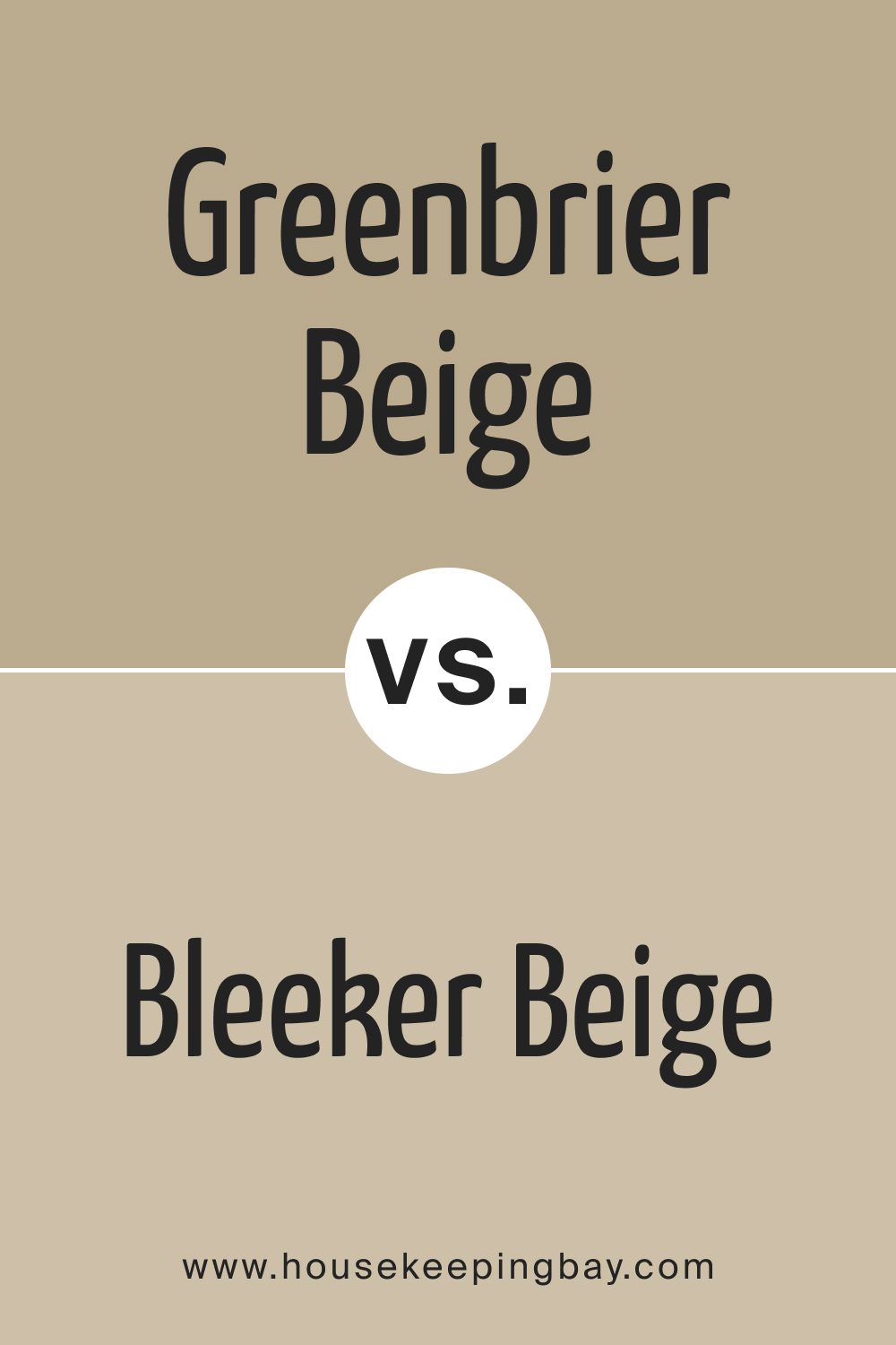 BM Greenbrier Beige HC-79 vs. HC-80 Bleeker Beige