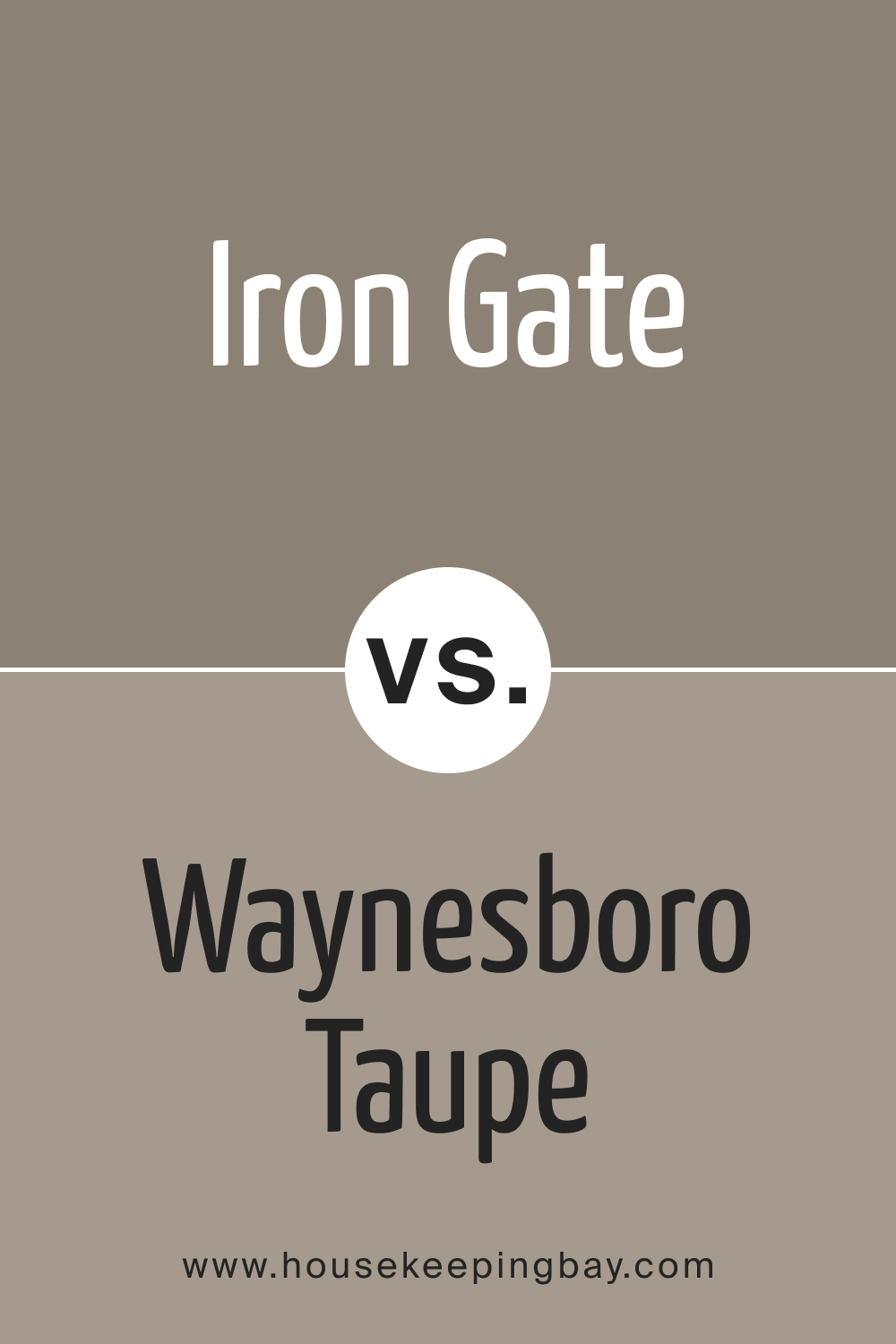 BM Iron Gate 1545 vs. BM 1544 Waynesboro Taupe