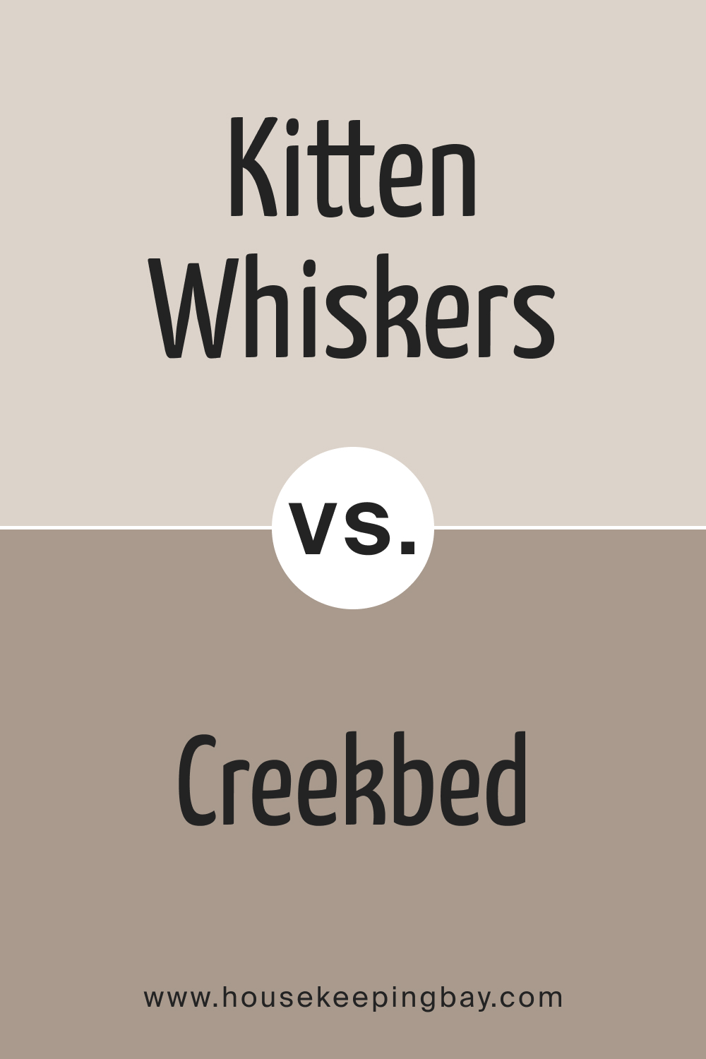 BM Kitten Whiskers 1003 vs. BM 1006 Creekbed