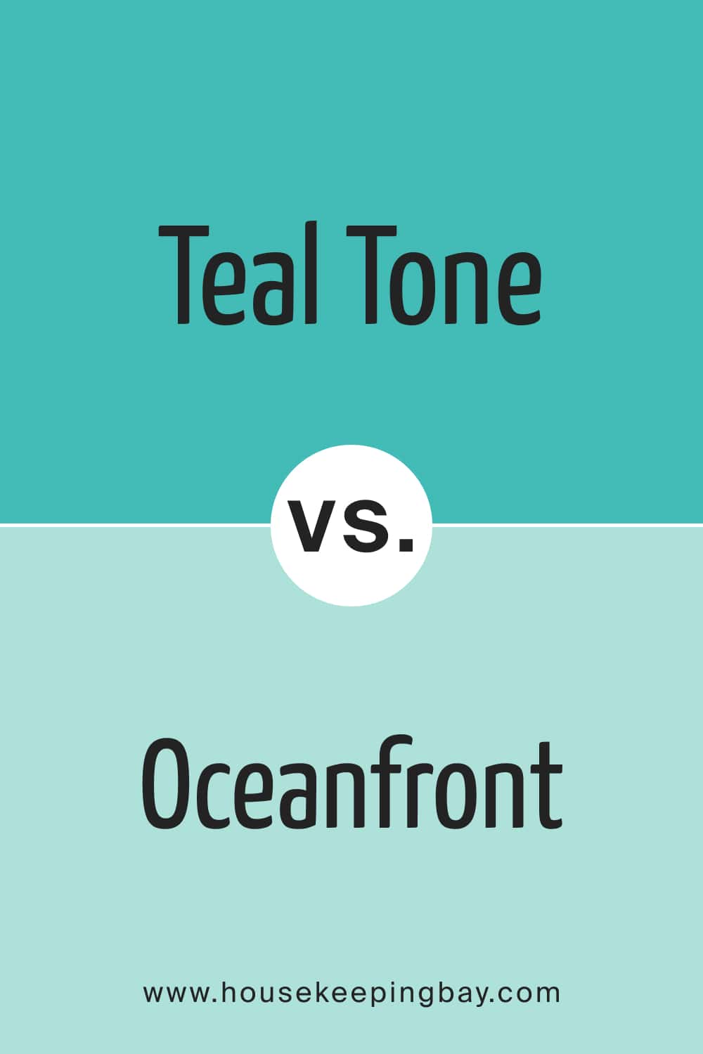 BM Teal Tone 663 vs. BM 660 Oceanfront