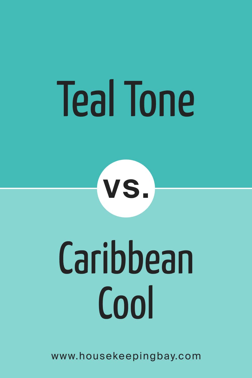 BM Teal Tone 663 vs. BM 661 Caribbean Cool