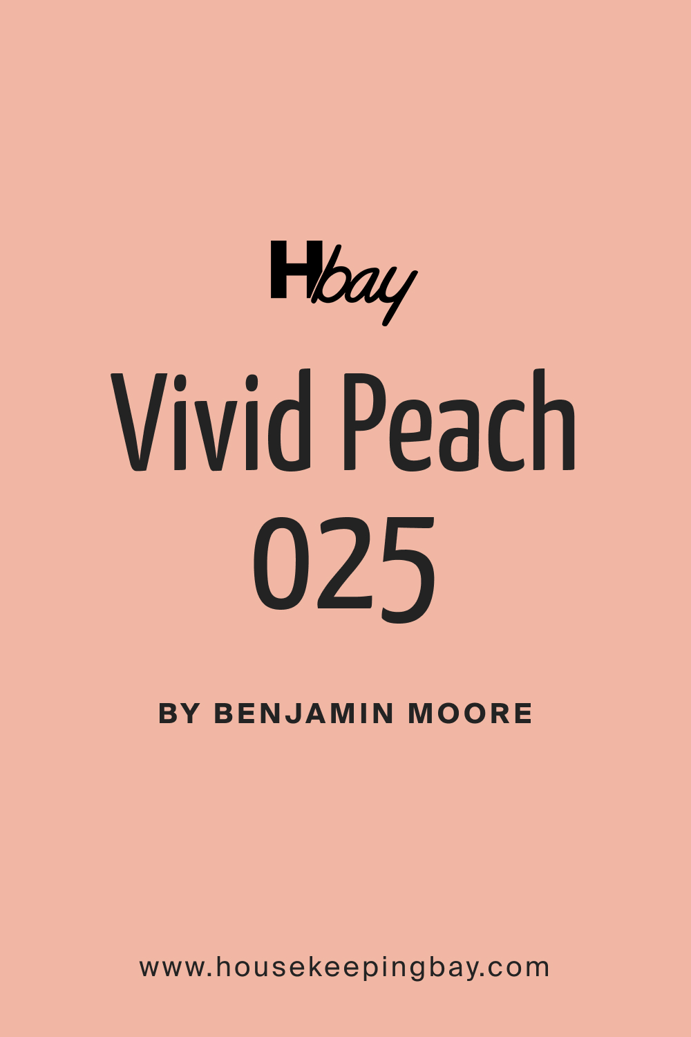 BM Vivid Peach 025 Paint Color by Benjamin Moore