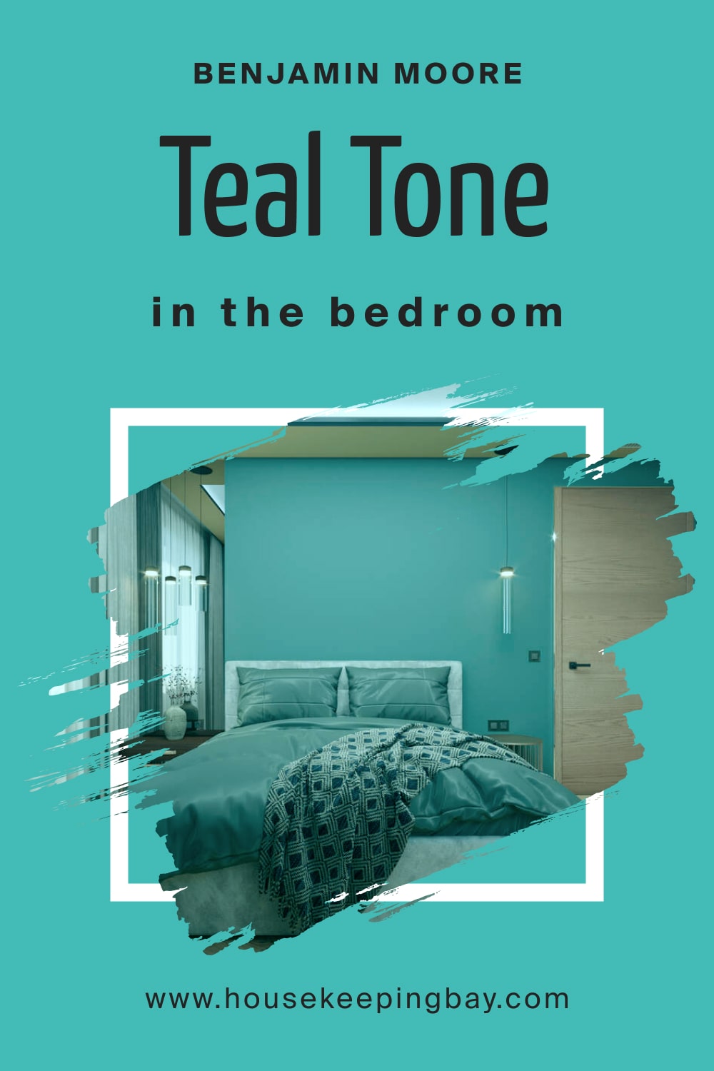 Benjamin Moore. BM Teal Tone 663 for the Bedroom