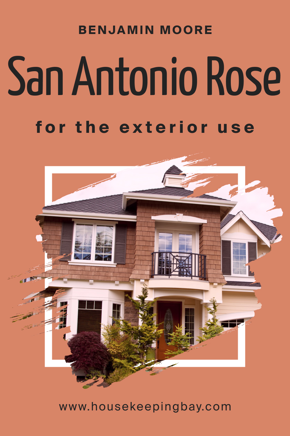 Benjamin Moore. San Antonio Rose 027 for the Exterior Use