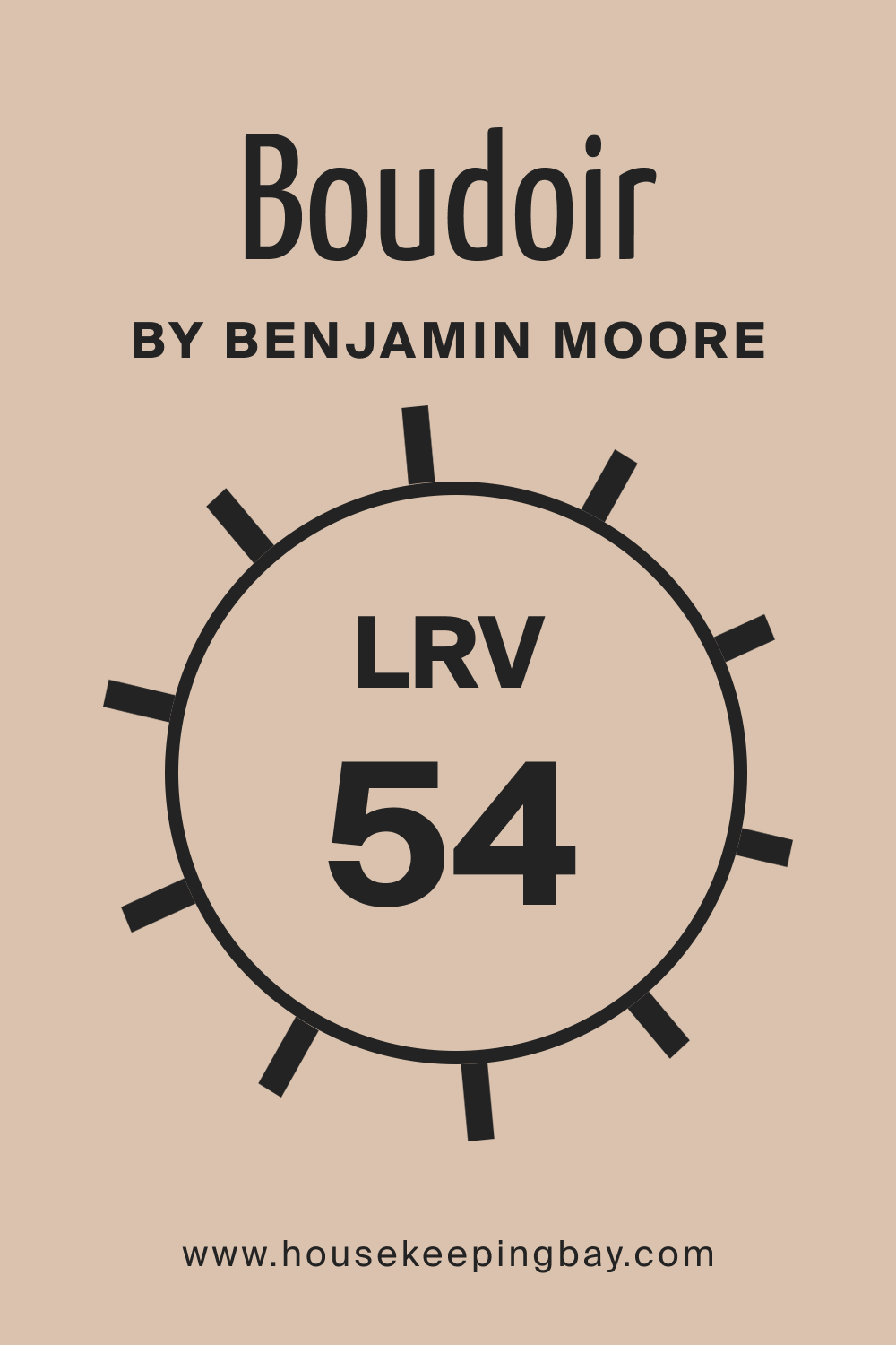 Boudoir AF 190 by Benjamin Moore. LRV – 54