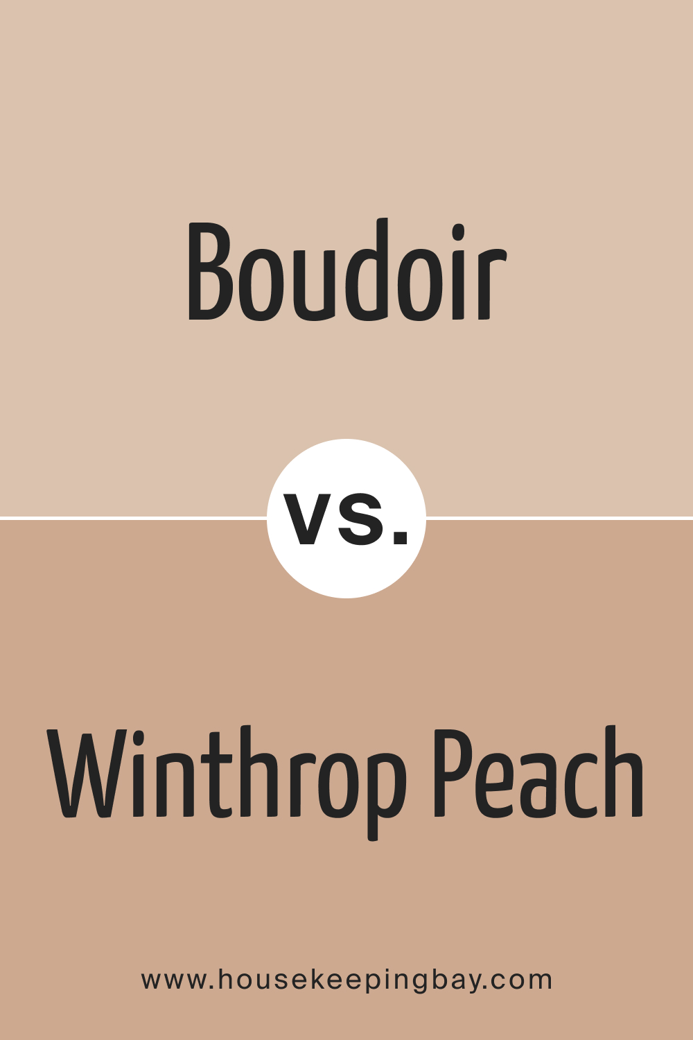 Boudoir AF 190 vs. HC 55 Winthrop Peach