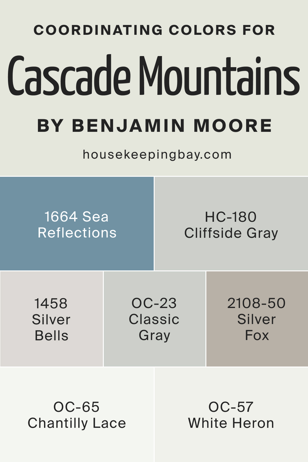 Coordinating Colors of BM Cascade Mountains 862