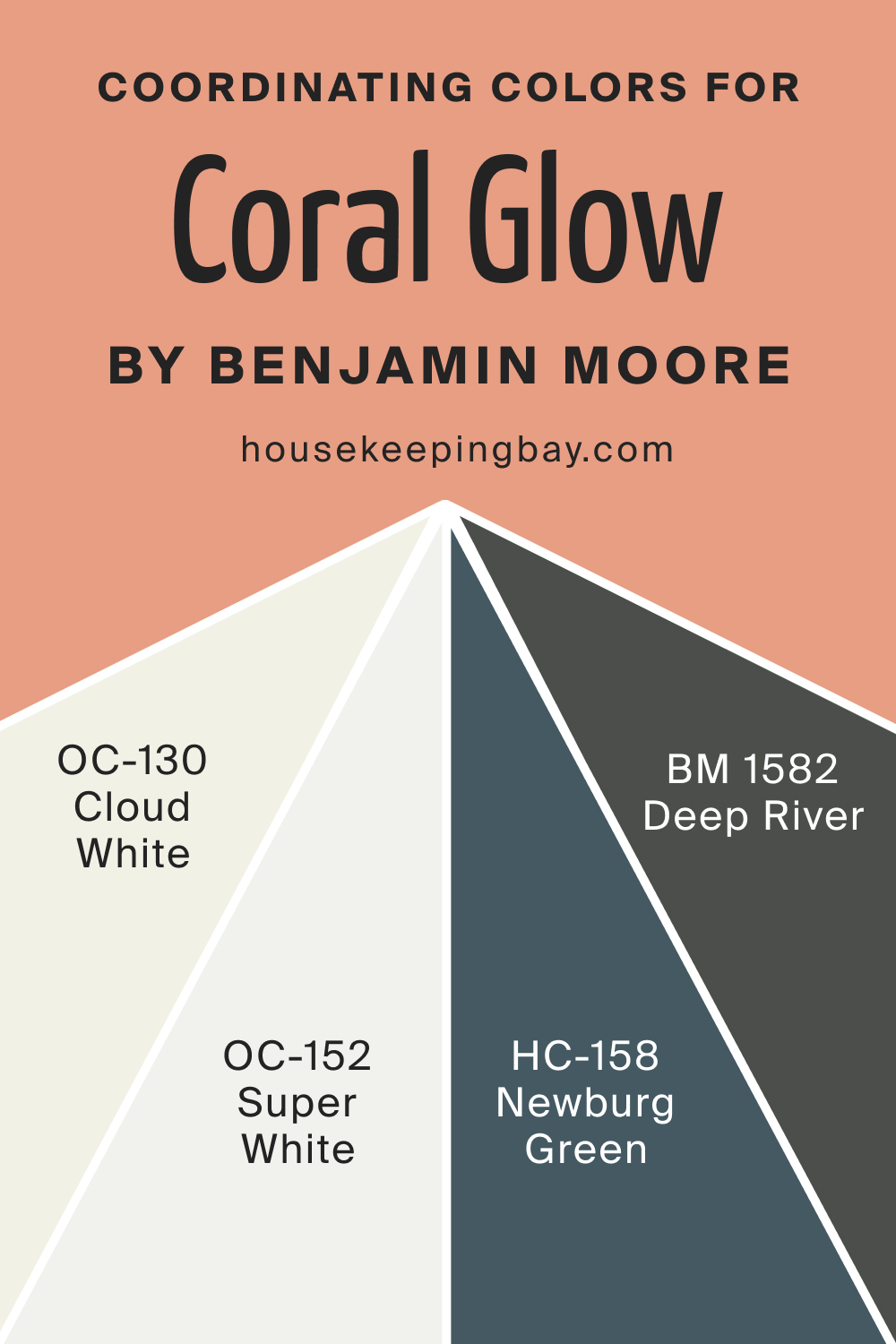 Coordinating Colors for Coral Glow 026 by Benjamin Moore