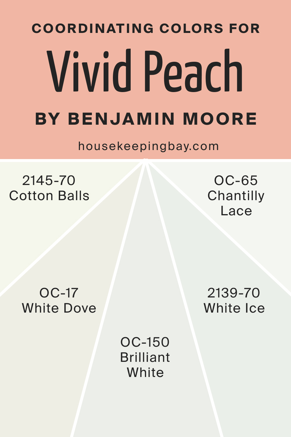 Coordinating Colors for Vivid Peach 025 by Benjamin Moore