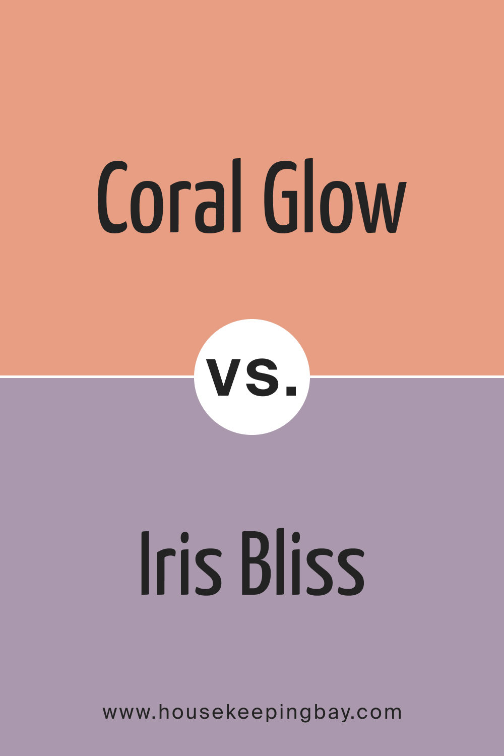 Coral Glow 026 vs. BM 1252 Lavender Bliss