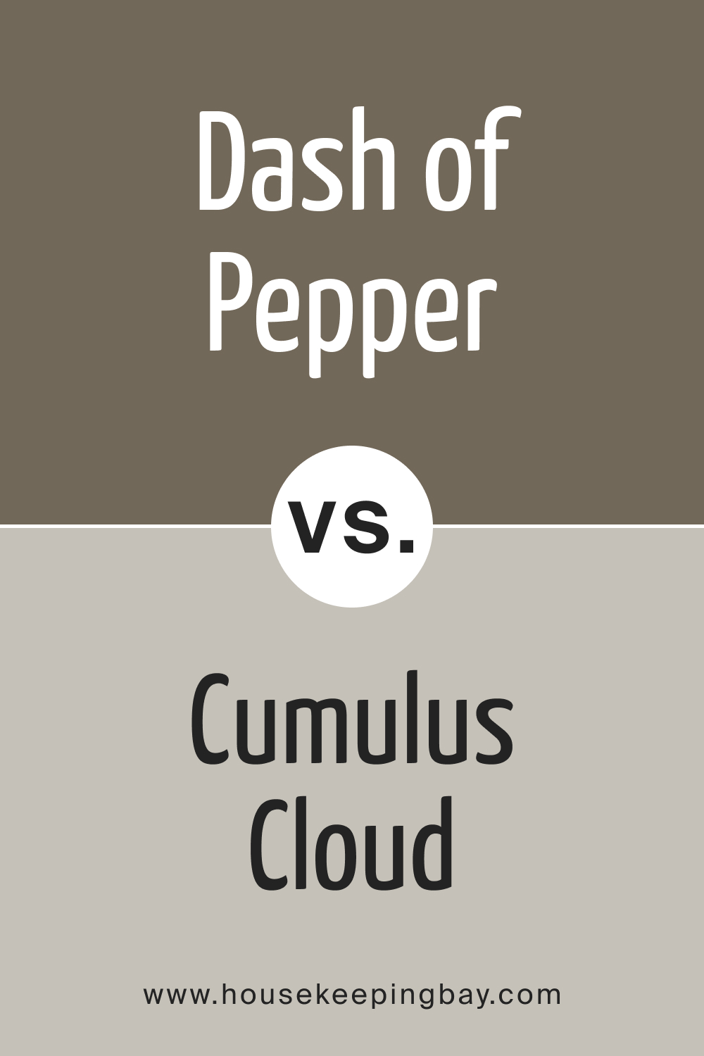 BM Dash of Pepper 1554 vs. BM 1550 Cumulus Cloud