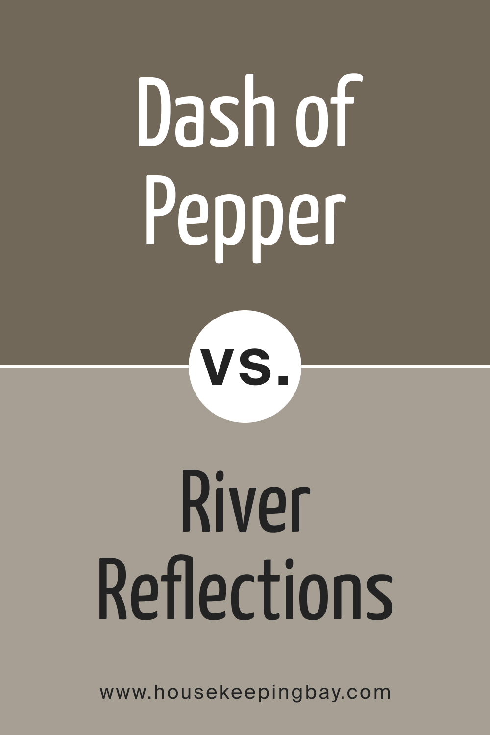 BM Dash of Pepper 1554 vs. BM 1552 River Reflections