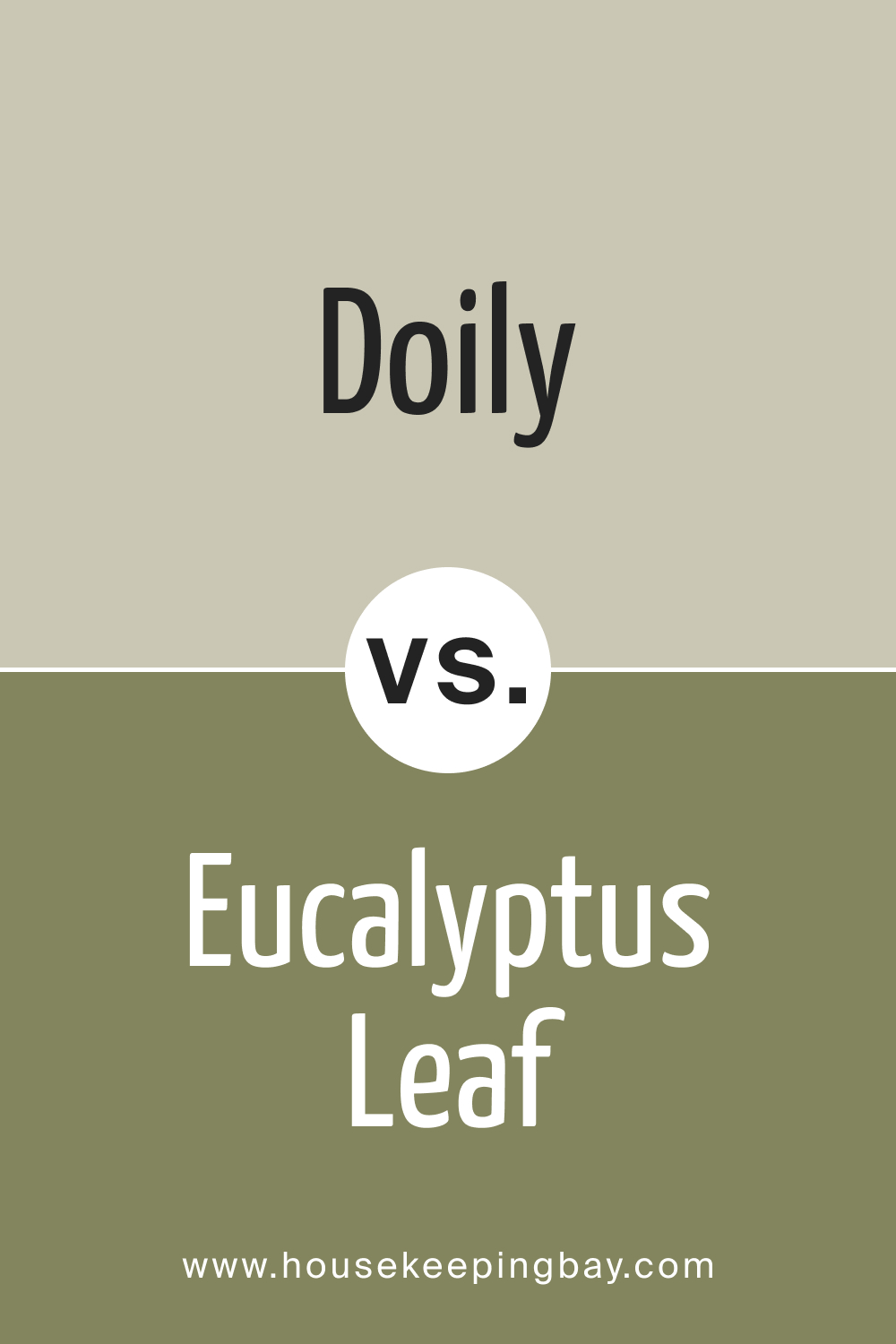 BM Doily CSP-130 vs. BM 2144-20 Eucalyptus Leaf