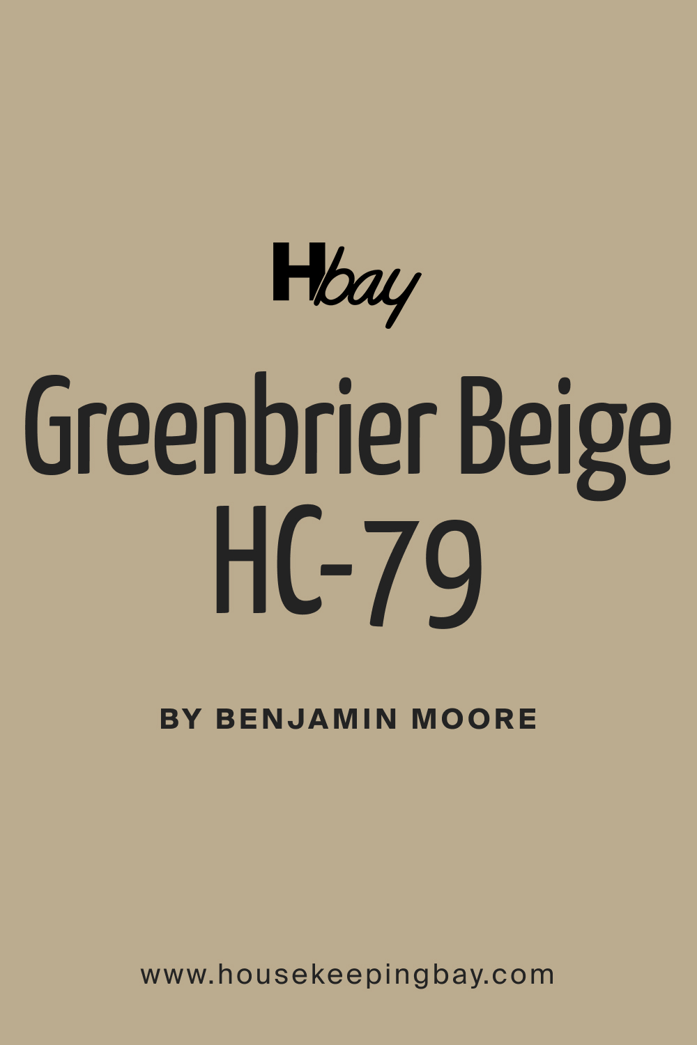 What Color Is BM Greenbrier Beige HC-79?