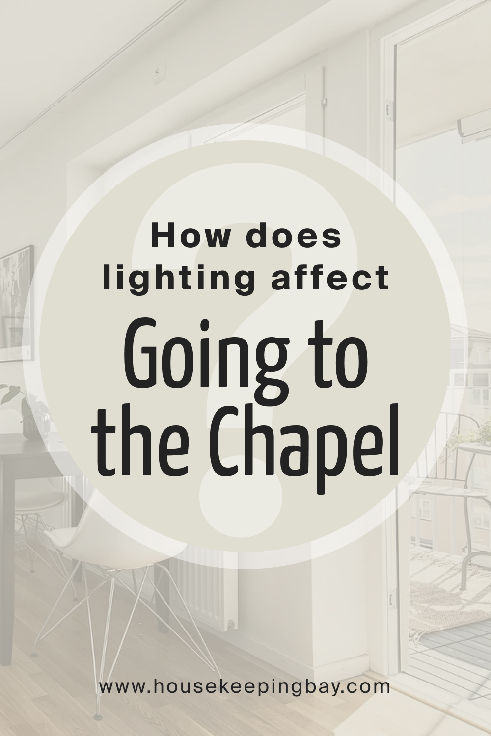 How Does Lighting Affect BM Going to the Chapel 1527?