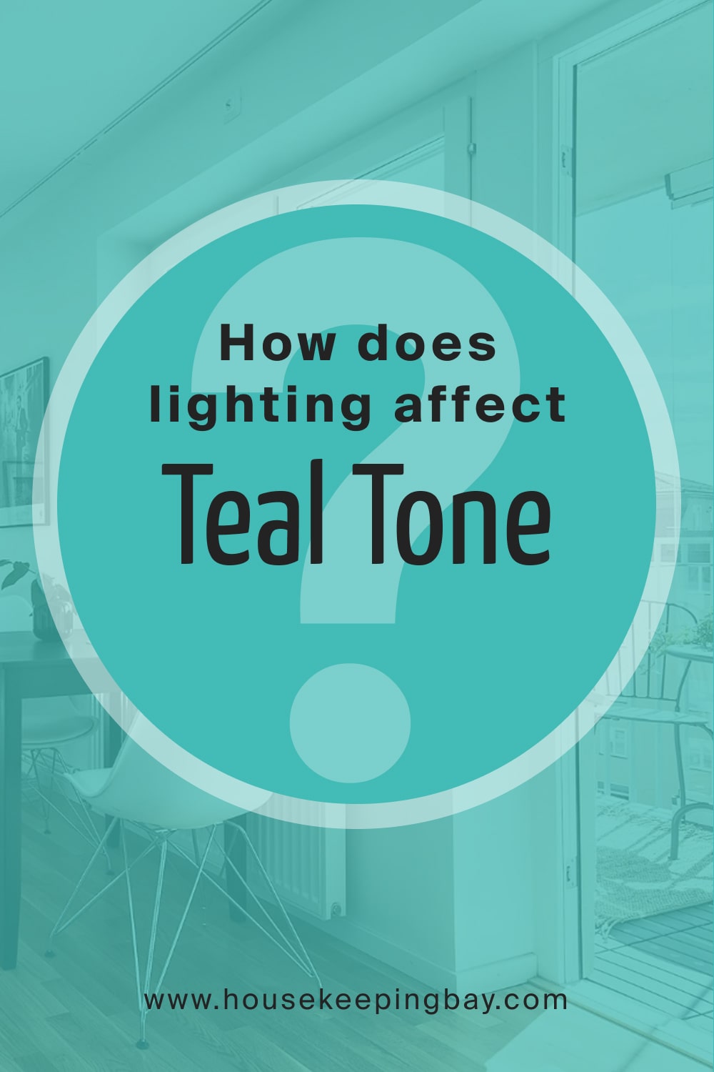How does lighting affect BM Teal Tone 663