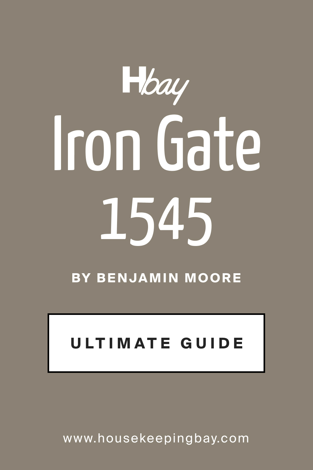 Guide of Iron Gate 1545 Paint Color by Benjamin Moore