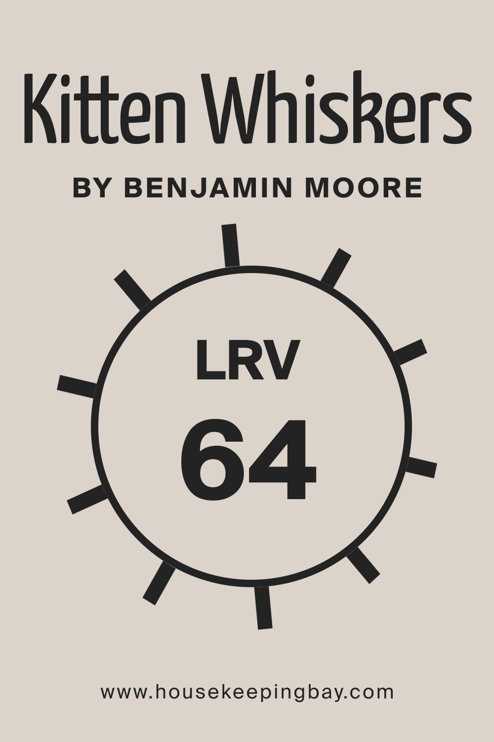 LRV of BM Kitten Whiskers 1003