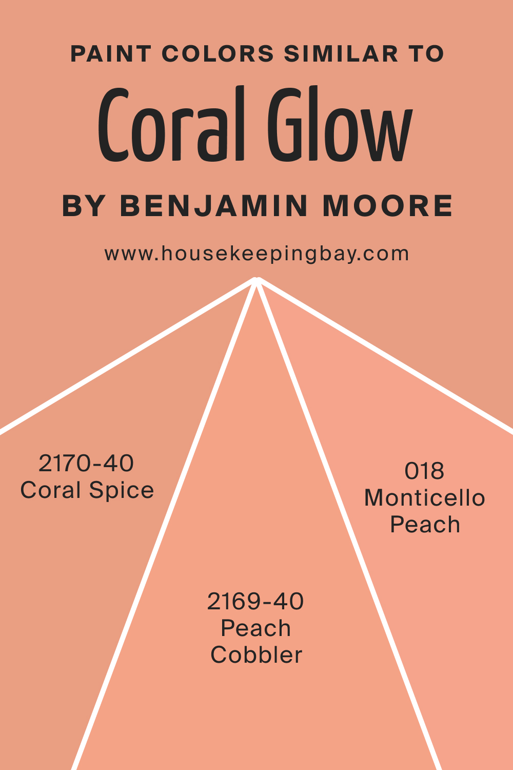 Paint Colors Similar to Coral Glow 026 by Benjamin Moore