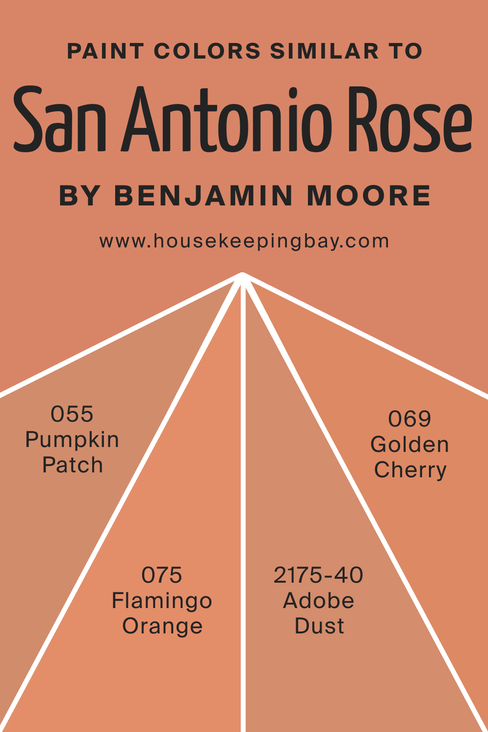 Paint Colors Similar to San Antonio Rose 027 by Benjamin Moore