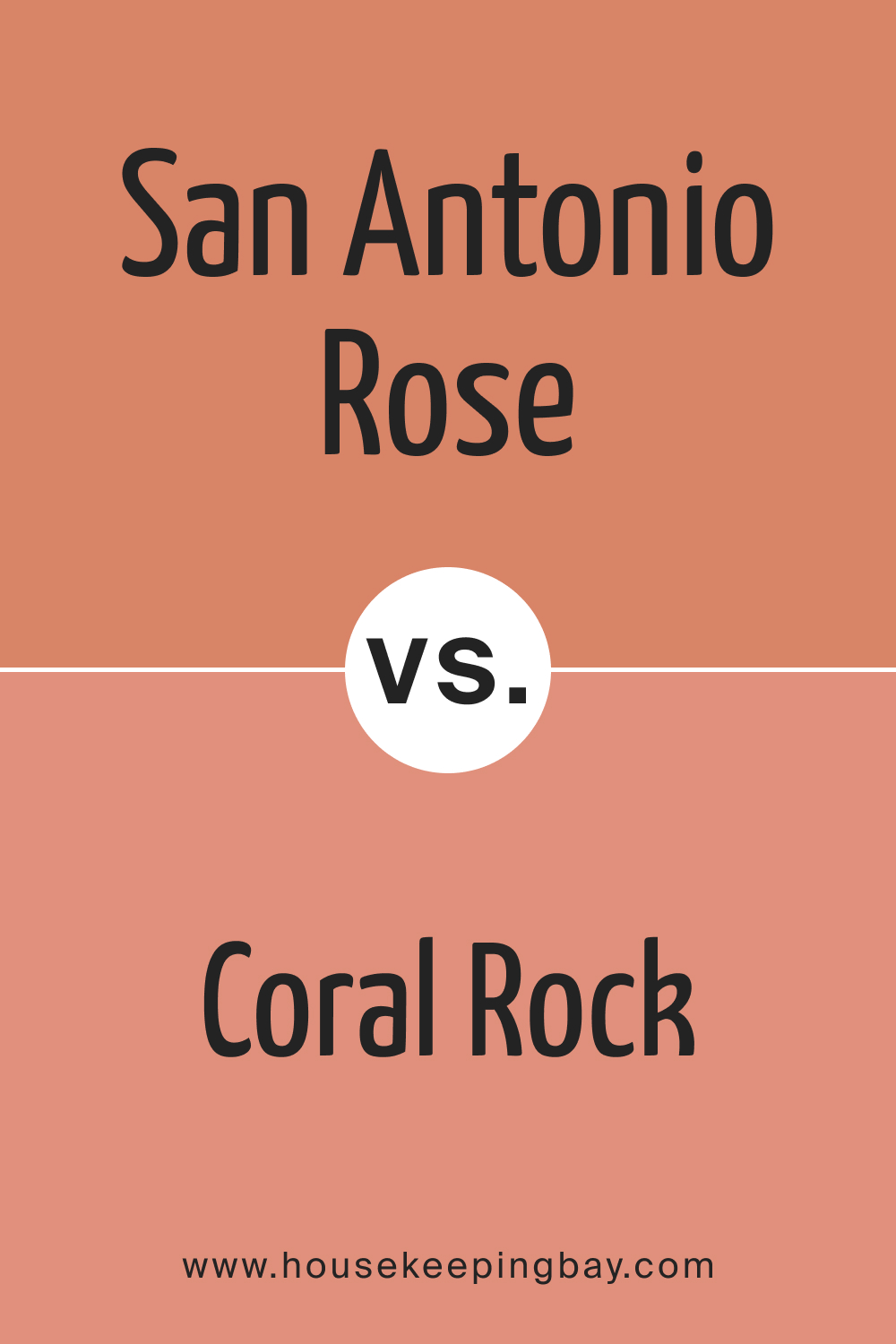 San Antonio Rose 027 vs. BM 032 Coral Rock