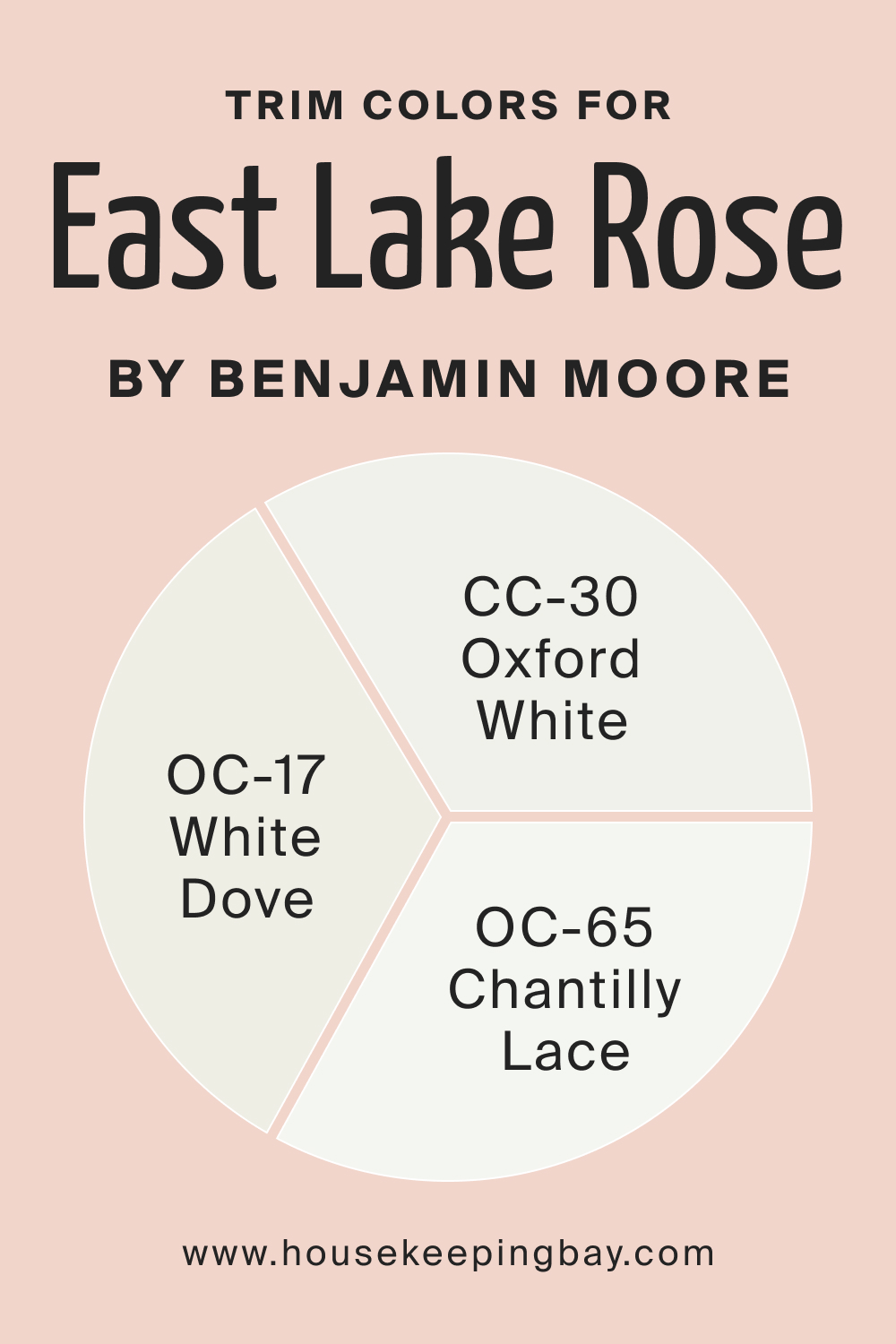 Trim Colors for BM East Lake Rose 043 by Benjamin Moore