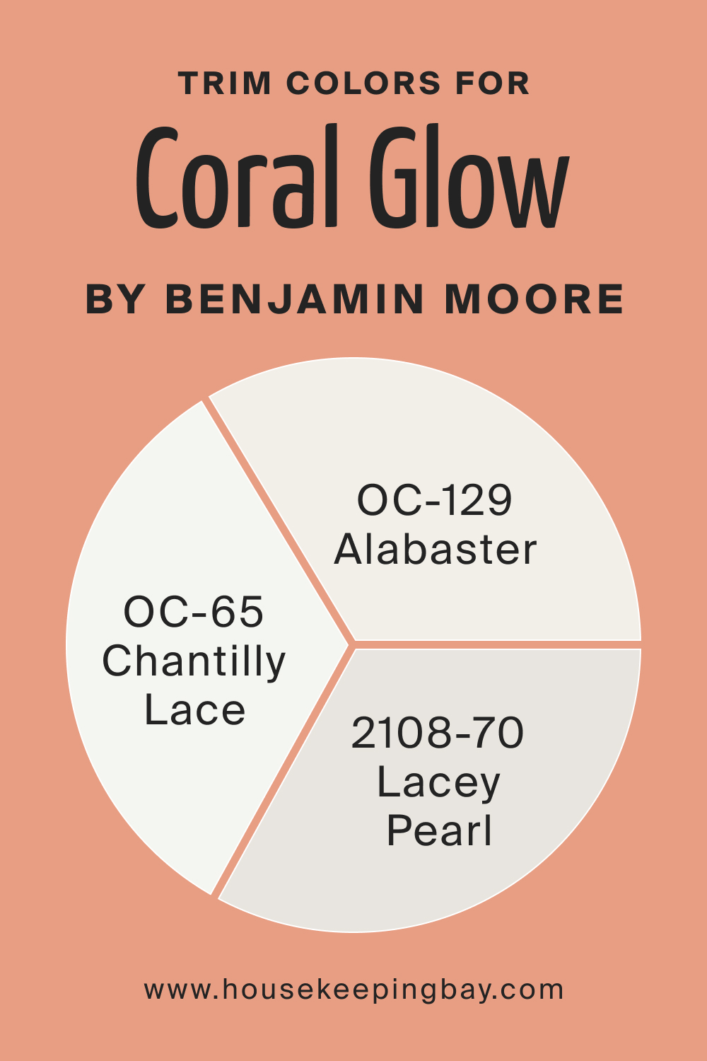 Trim Colors for Coral Glow 026 by Benjamin Moore