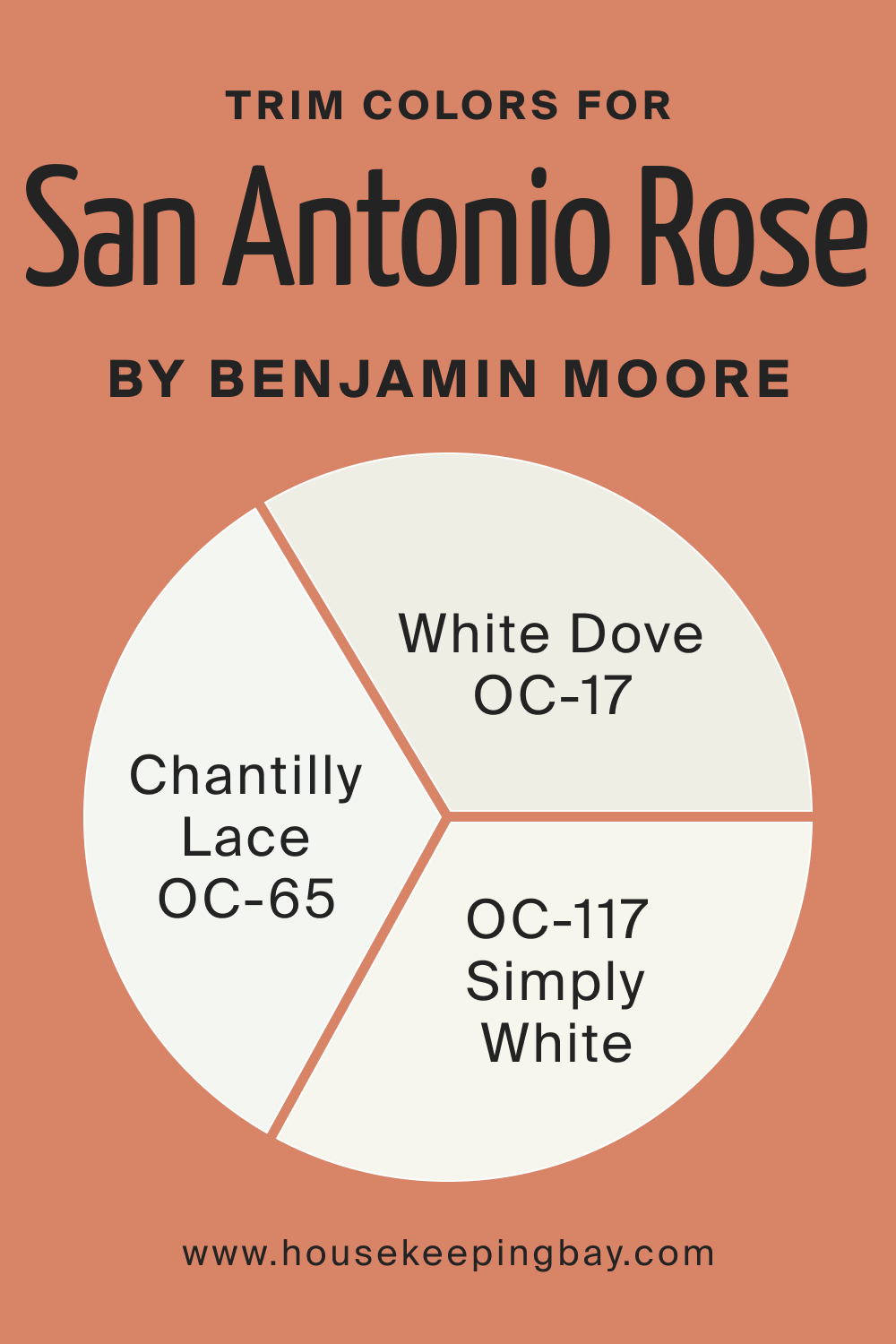 Trim Colors for San Antonio Rose 027 by Benjamin Moore