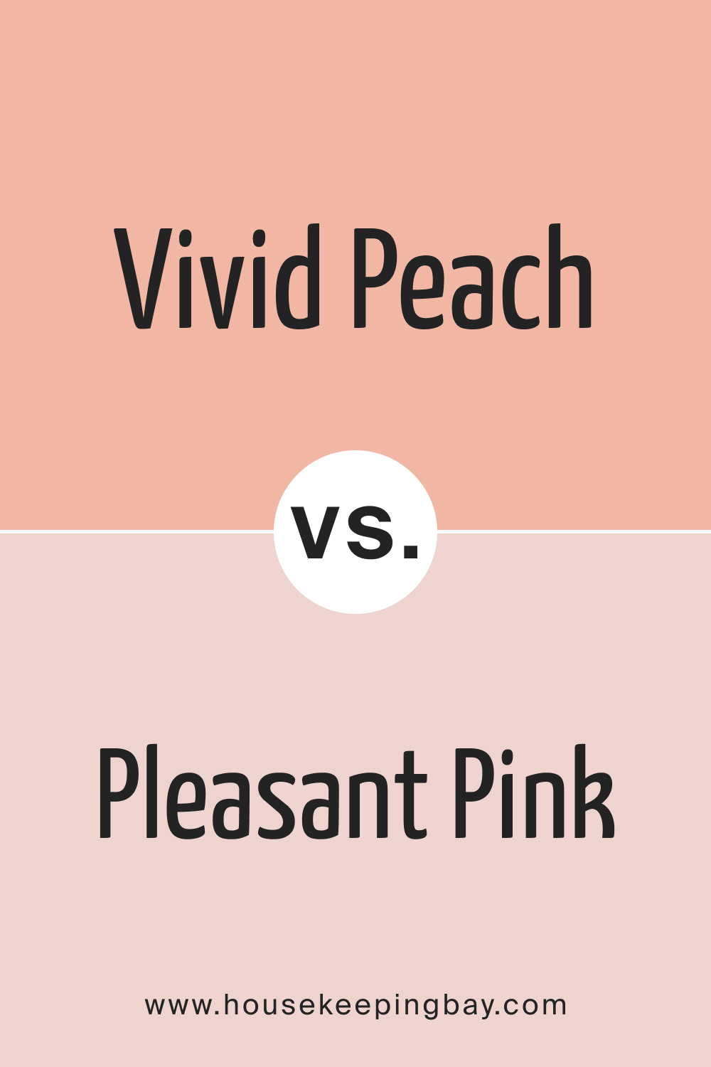 Vivid Peach 025 vs. BM 2094 60 Pleasant Pink