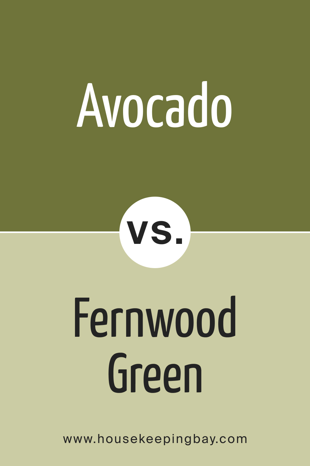 BM Avocado 2145-10 vs. BM 2145-40 Fernwood Green