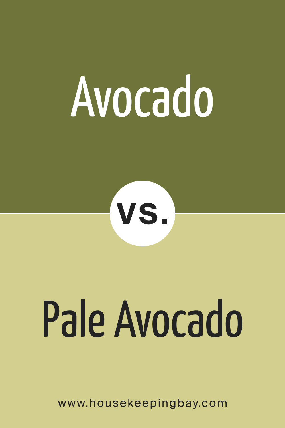BM Avocado 2145-10 vs. BM 2146-40 Pale Avocado