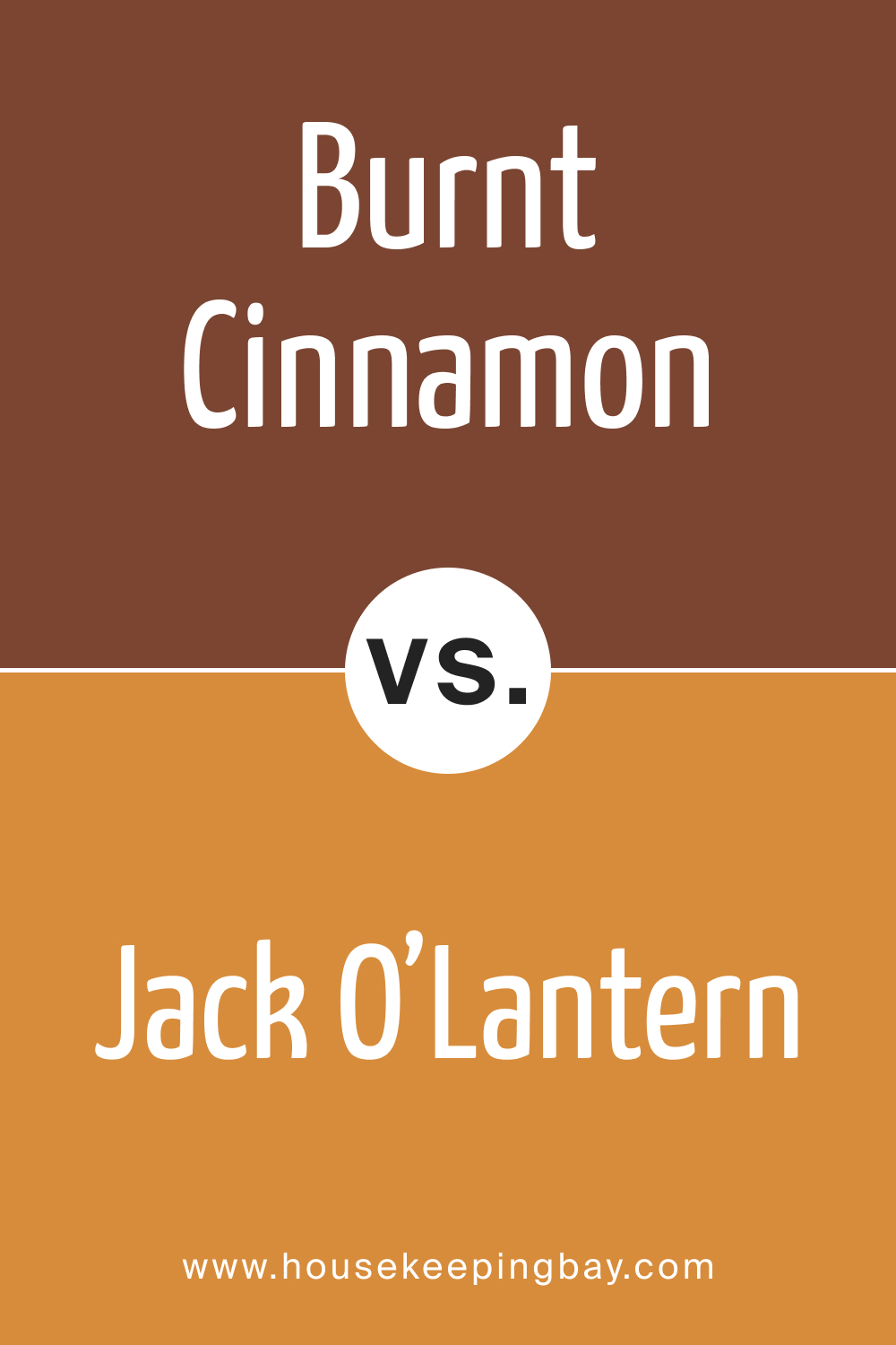 BM Burnt Cinnamon 2094-10 vs. BM 2156-30 Jack O’Lantern