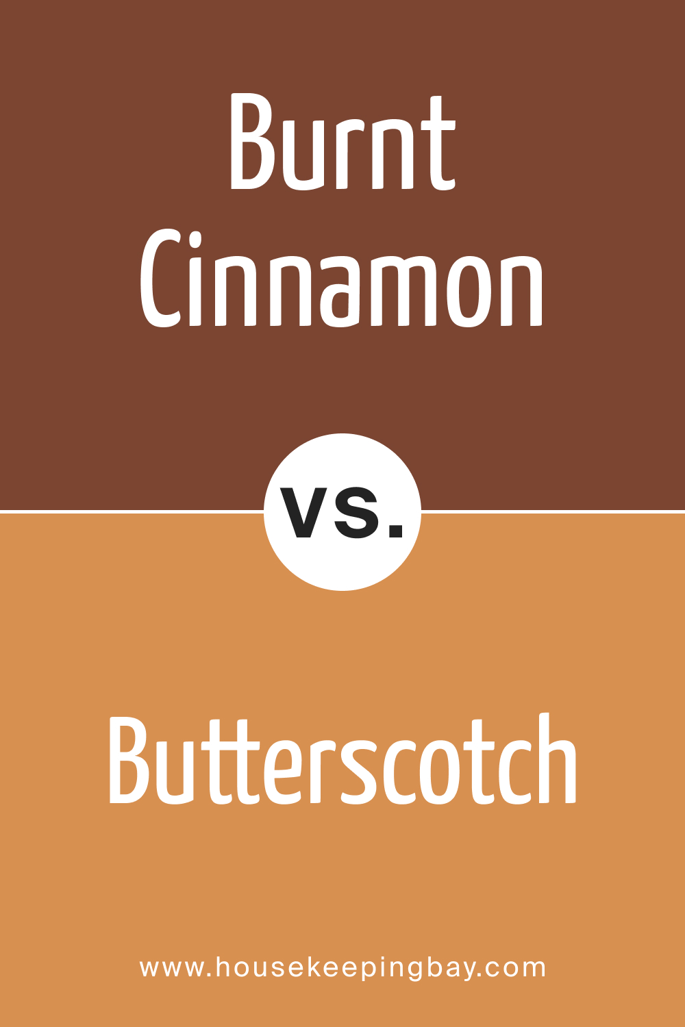 BM Burnt Cinnamon 2094-10 vs. BM 2157-30 Butterscotch