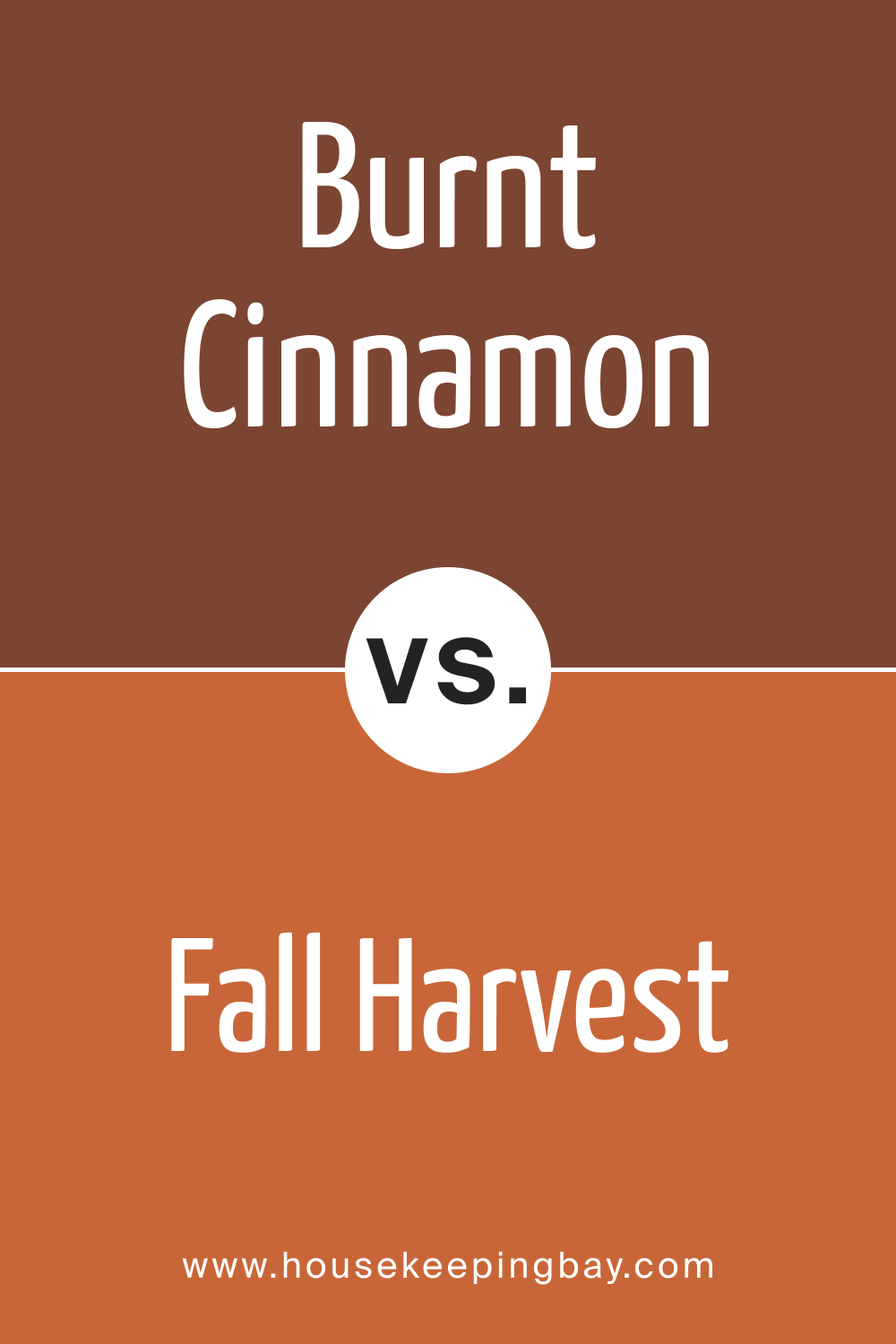 BM Burnt Cinnamon 2094-10 vs. BM 2168-10 Fall Harvest