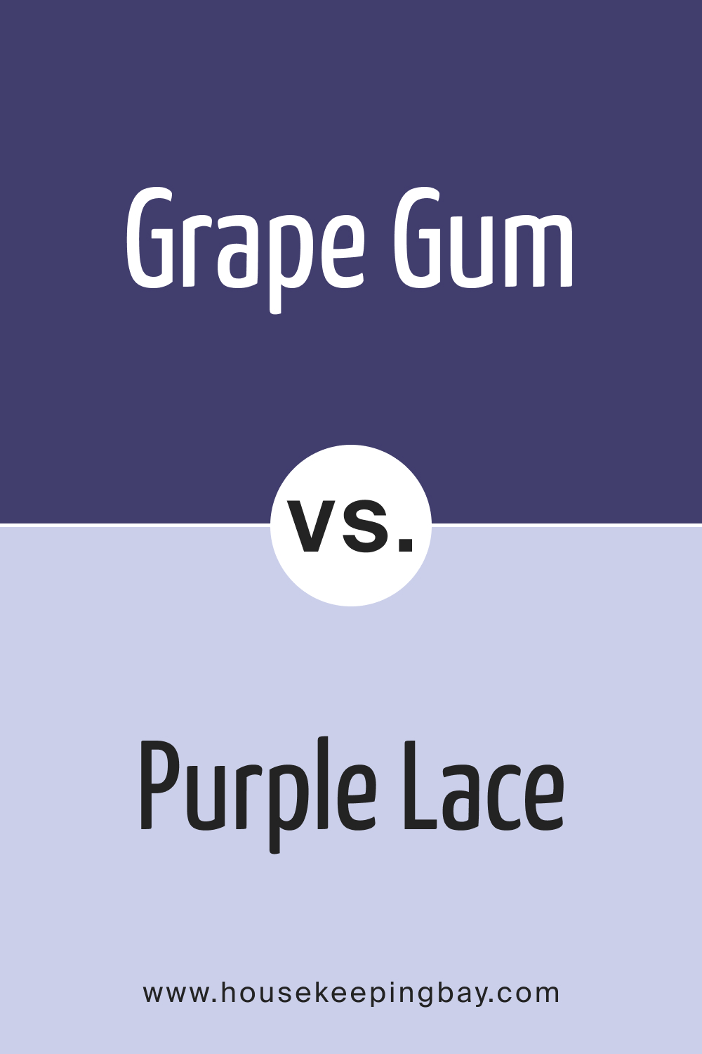 BM Grape Gum 2068-20 vs. BM 2068-60 Purple Lace