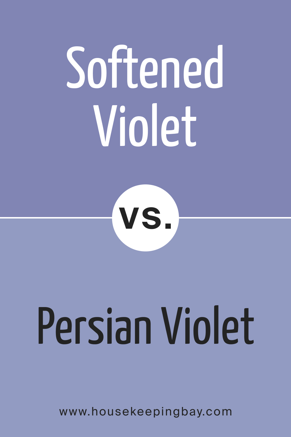BM Softened Violet 1420 vs. BM 1419 Persian Violet