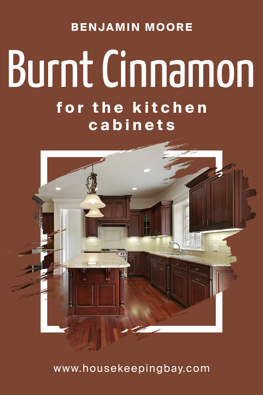 How to Use BM Burnt Cinnamon 2094-10 on the Kitchen Cabinets?