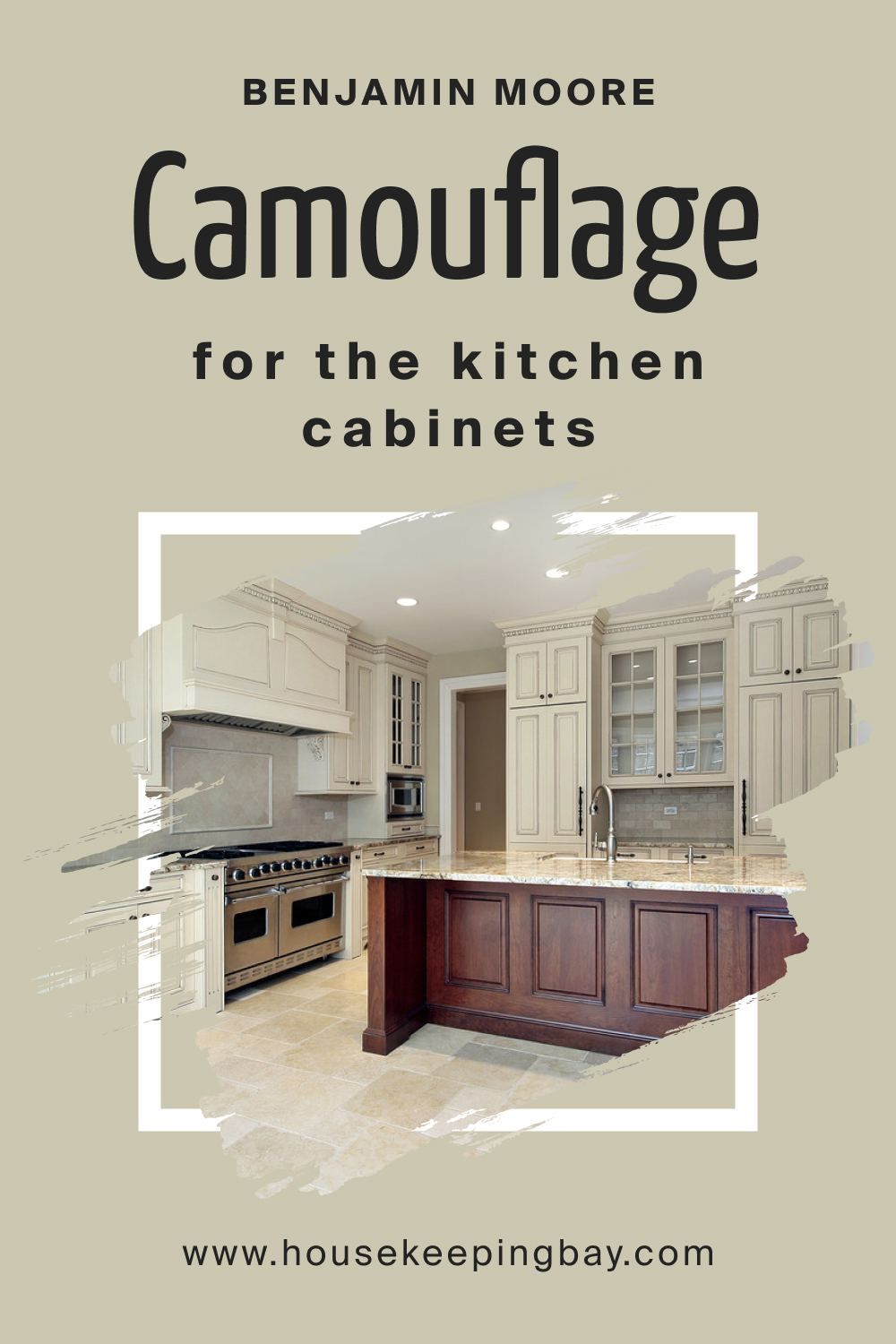 How to Use BM Camouflage 2143-40 on Kitchen Cabinets?