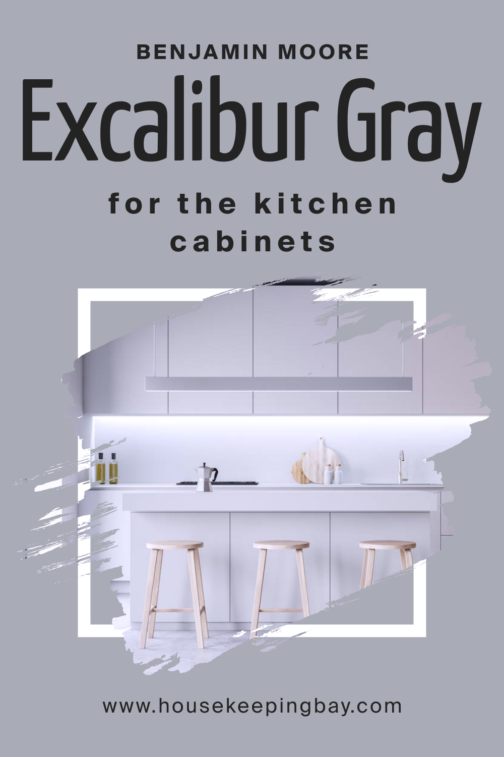 How to Use BM Excalibur Gray 2118-50 on Kitchen Cabinets